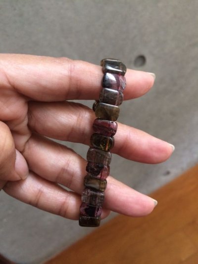 画像5: 台北　Multicolor tourmaline rectangle  bracelet