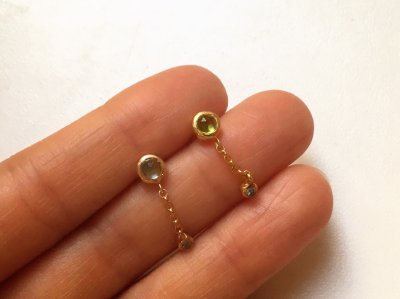 画像5: アメジスト&ブルートパーズ,ペリドット　ピアス　マラガ