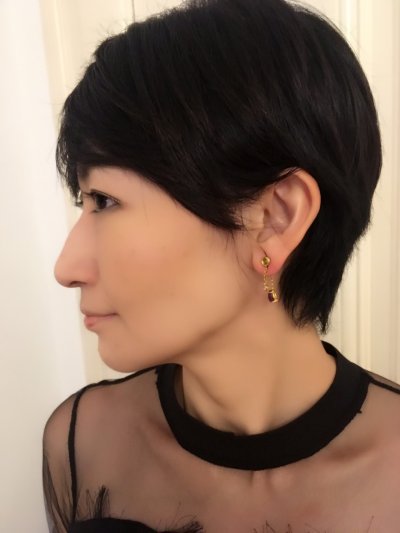 画像10: アメジスト&ブルートパーズ,ペリドット　ピアス　マラガ