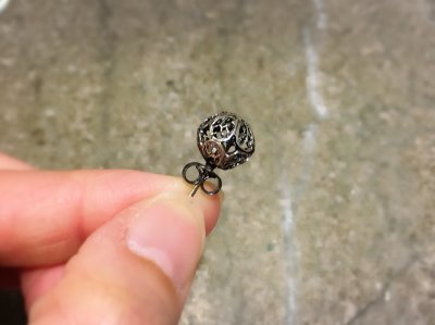 画像5: ブラックシルバーボールピアス　コルドバ