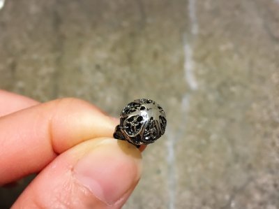 画像4: ブラックシルバーボールピアス　コルドバ