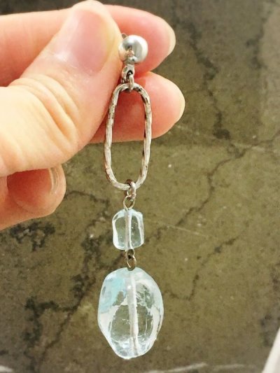 画像6: ライトブルーガラスピアス　セビリア