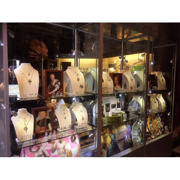 画像4: Wien　美術史美術館　ターコイズフラワーピアス (4)